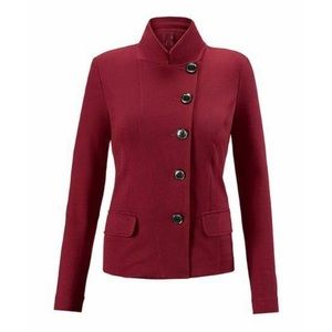 Cabi | Red Ponte Knit Outing Blazer